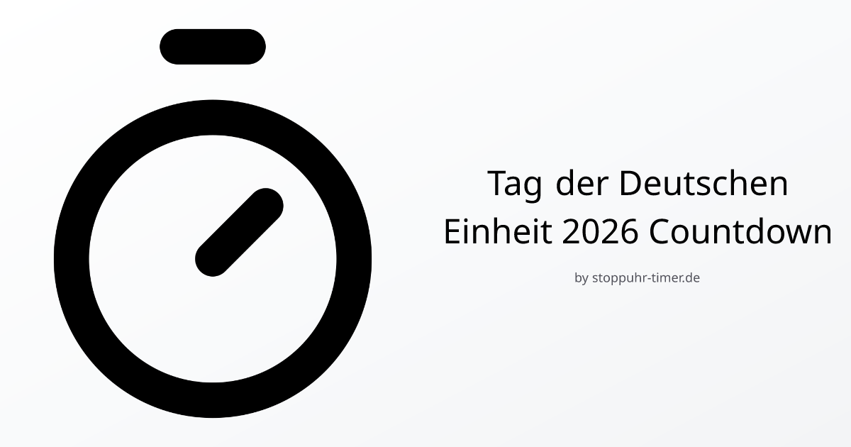  Foto zu Tag der Deutschen Einheit 2026 Countdown 